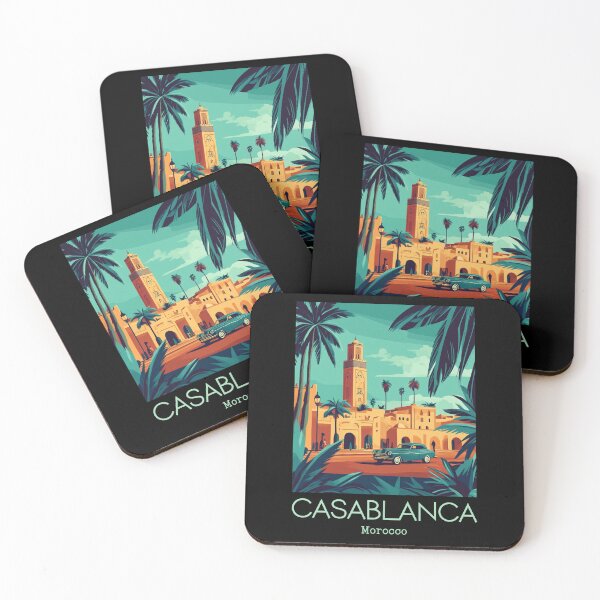 Item preview, A Vintage Illustration of Casablanca - Morocco  designed and sold by GoodOldVintage.