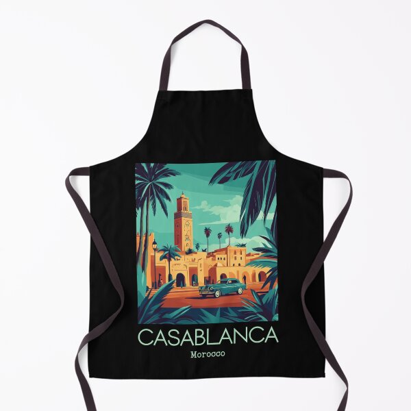 Item preview, A Vintage Illustration of Casablanca - Morocco designed and sold by GoodOldVintage.