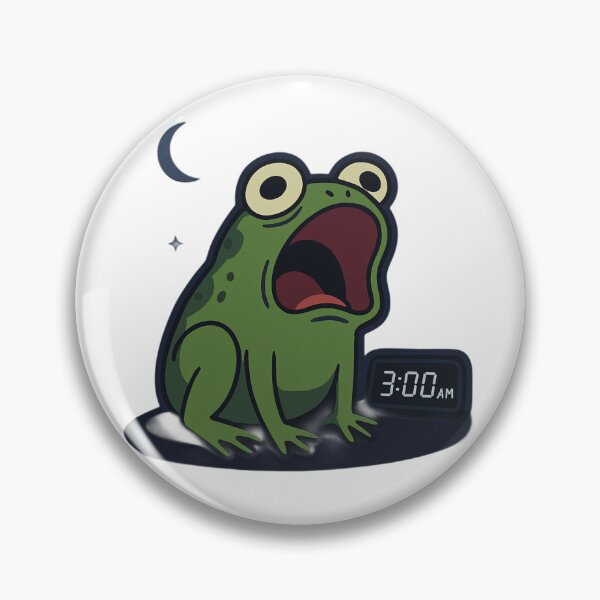 Item preview, Overthinking Froggy at 3AM designed and sold by ALITOPRINCE.