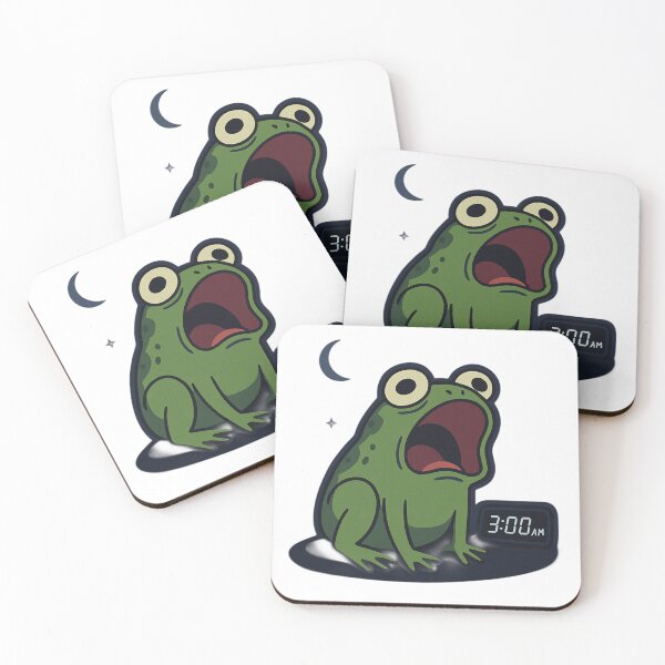 Item preview, Overthinking Froggy at 3AM designed and sold by ALITOPRINCE.