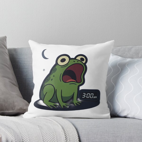 Item preview, Overthinking Froggy at 3AM designed and sold by ALITOPRINCE.