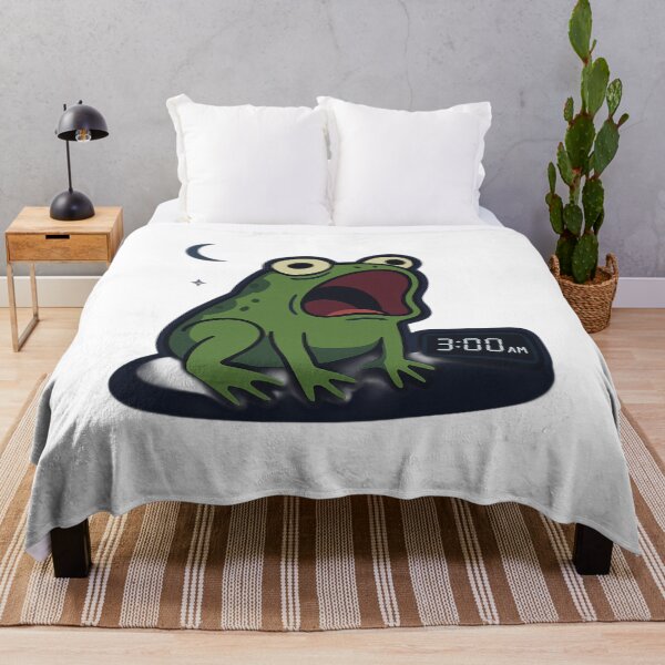 Item preview, Overthinking Froggy at 3AM designed and sold by ALITOPRINCE.