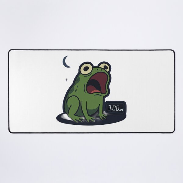 Item preview, Overthinking Froggy at 3AM designed and sold by ALITOPRINCE.