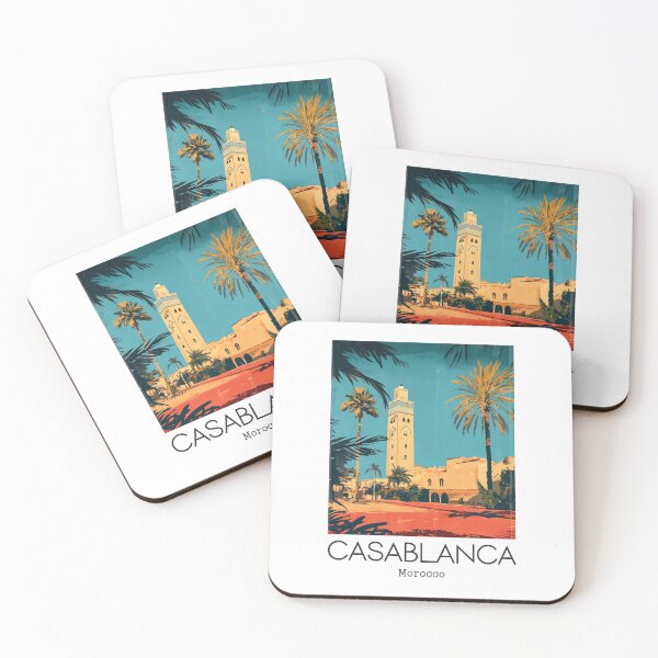 Item preview, A Vintage Illustration of Casablanca - Morocco  designed and sold by GoodOldVintage.