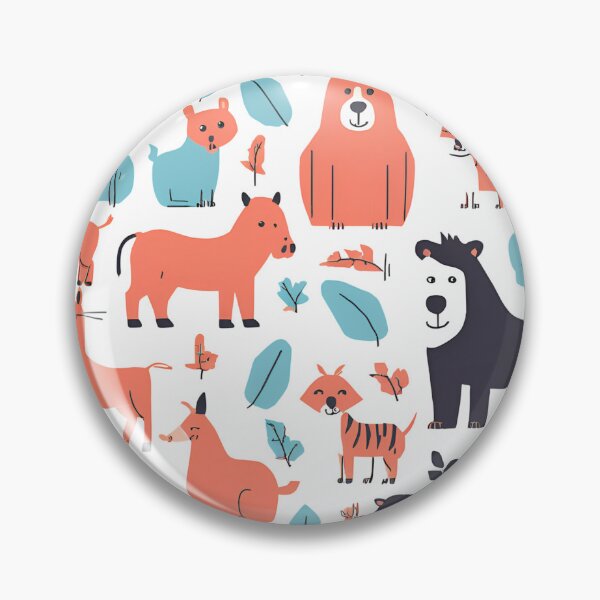 Item preview, Forest Crew – Colorful Retro Animals designed and sold by Dabis26.