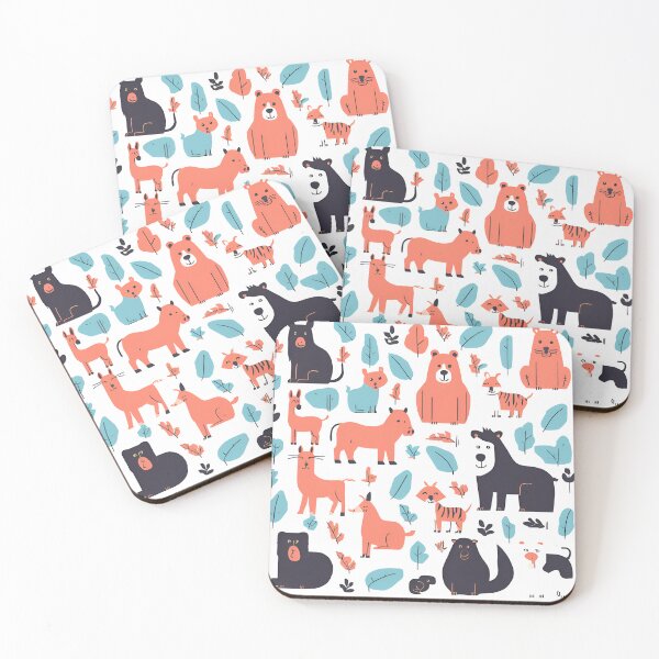 Item preview, Forest Crew – Colorful Retro Animals designed and sold by Dabis26.