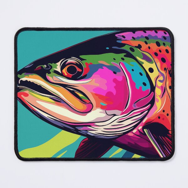 Item preview, Trout Popart designed and sold by RedHandedOD.