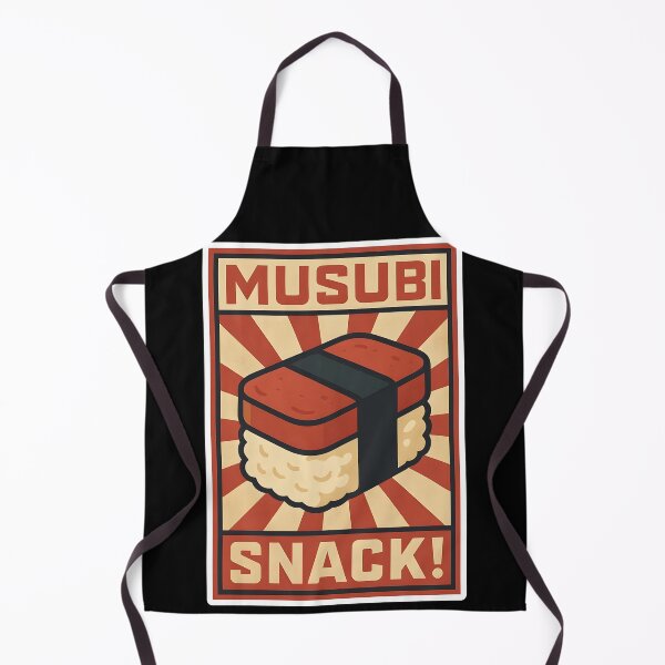 Item preview, MUSUBI SNACK! – Retro Propaganda Food Sticker | Bold Vintage Japanese Spam Musubi Design designed and sold by WAUZ.