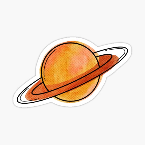 Artikel-Vorschau von Saturn-Aquarell, designt und verkauft von mellondoodle.