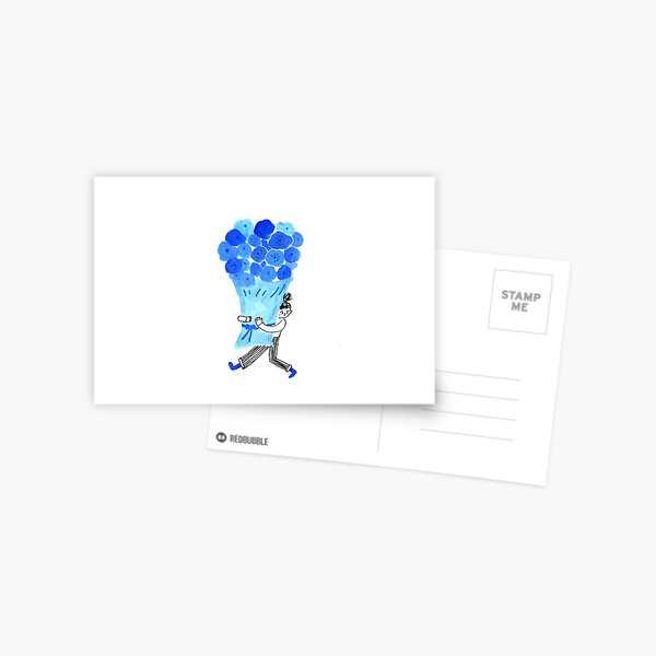 Item preview, With a Big Blue Bouquet designed and sold by NoriMori.