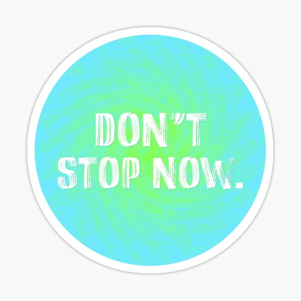 Item preview, Don't Stop Now - Green Apple and Blue Swirl designed and sold by sillyjess.