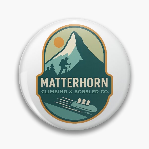 Item preview, Matterhorn Climbing & Bobsled Co. Logo designed and sold by Throttle Up Media.