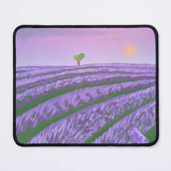 Item preview, Lavender field during sunset designed and sold by annaliuu24.