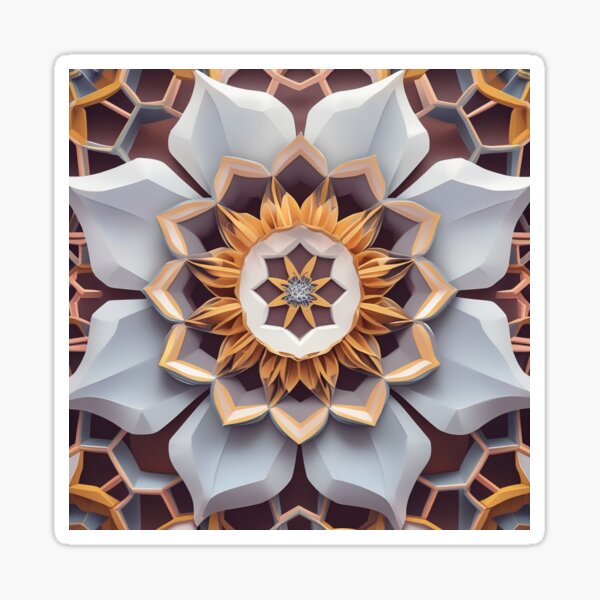 Item preview, Hexagram flower designed and sold by Hypnodelic.