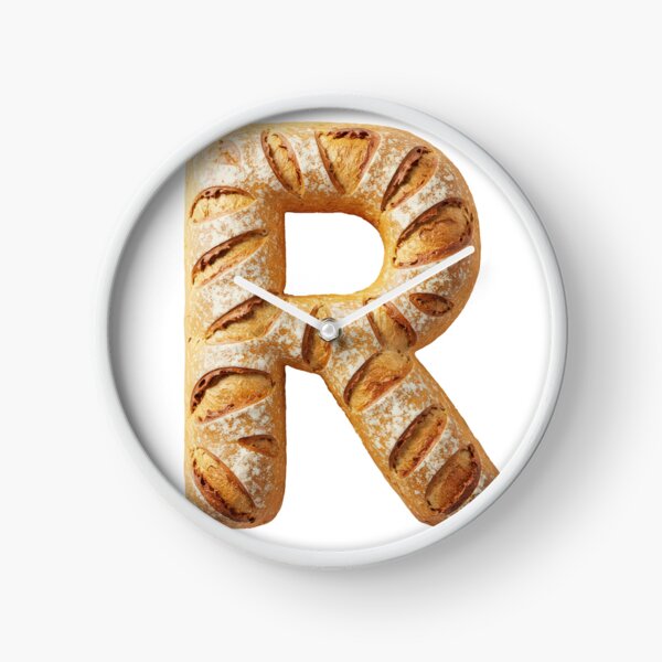 BREAD LETTER R Clock