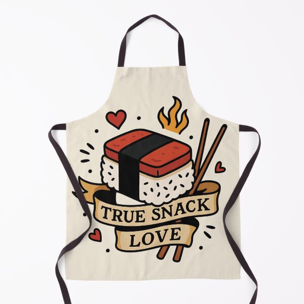 Item preview, “True Snack Love” – Tattoo Flash Style Musubi Sticker designed and sold by WAUZ.