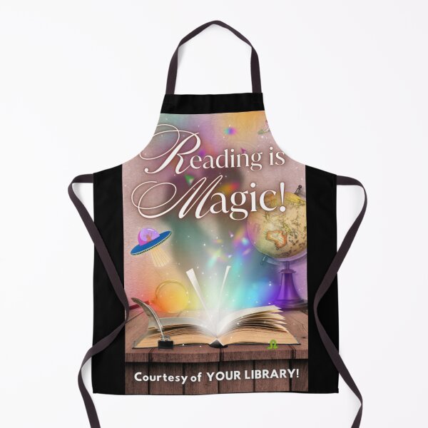 Item preview, Reading is Magic Library Illustration designed and sold by LaurenPatrick.