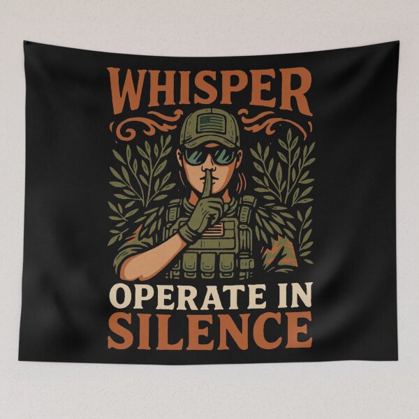 Item preview, Whisper's Doctrine: Operate in Silence - Tacticool Tactical Advantage designed and sold by zzz888.