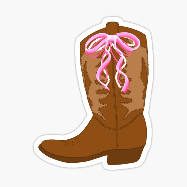Item preview, Cowboy Boot/Cowgirl Boot with Ribbon designed and sold by LexiGraceArt.