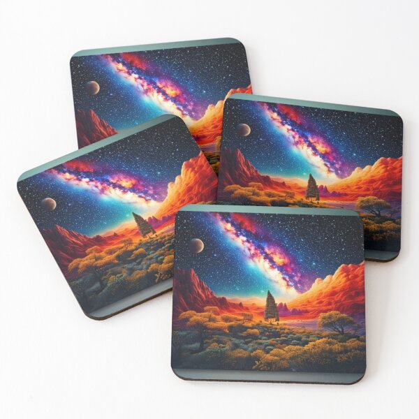 Item preview, Cosmic Wonders: Surreal Galaxy Landscape Design designed and sold by OandSDesigns23.