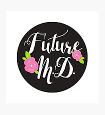 Future M.D. - SCRIPT/FLORAL 2 Photographic Print