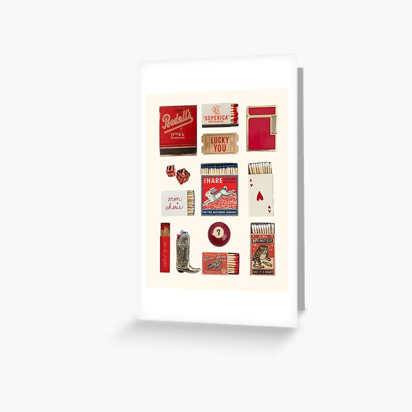 Artikel-Vorschau von Rote Vintage Ästhetische Streichholzschachtelkunst, designt und verkauft von zoezeman.