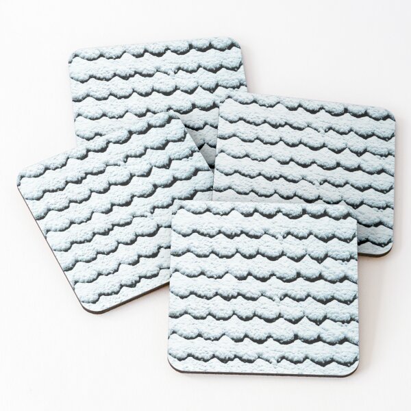 Item preview, snow scales fish scales winter snow blanket mermaid pattern designed and sold by Luzi Illustrella.