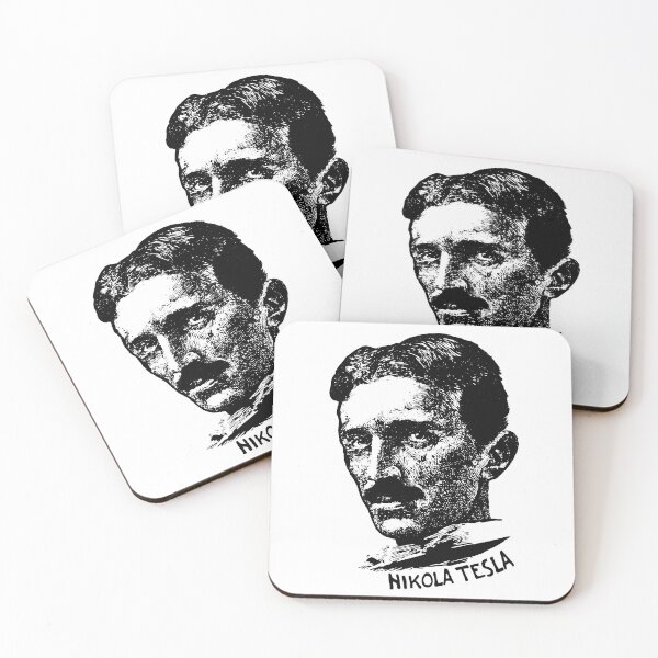 Item preview, Vintage Nikola Tesla Newspaper Portrait – Retro Inventor Art for Science Lovers designed and sold by Daniel Hagerman.