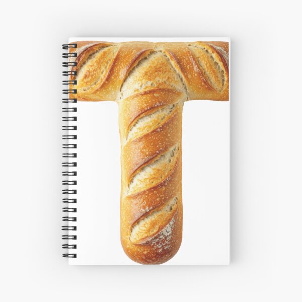 BREAD LETTER T Spiral Notebook