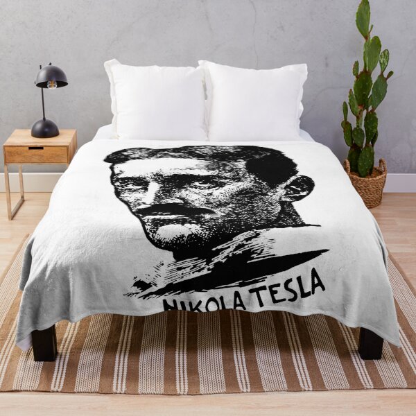 Item preview, Vintage Nikola Tesla Newspaper Portrait – Retro Inventor Art for Science Lovers designed and sold by Daniel Hagerman.