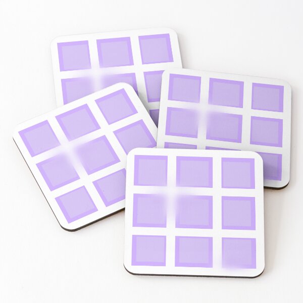 Item preview, Purple and White Abstract Smudged Grid Pattern designed and sold by Studio Sonder.