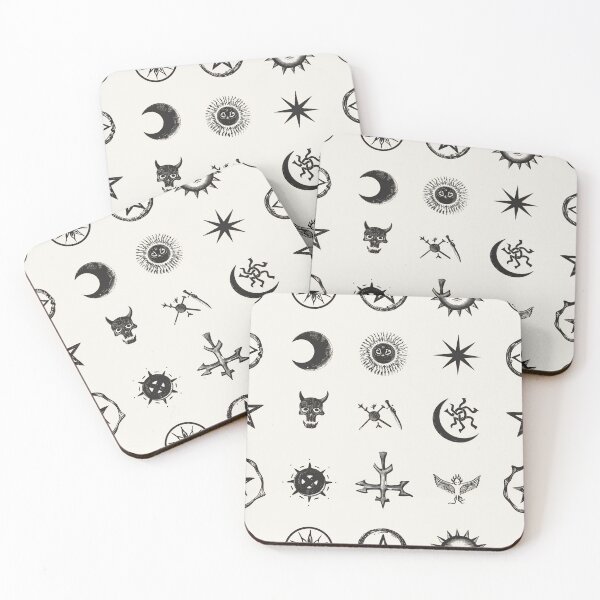 Item preview, Occult Glyphs & Celestial Symbols: Vintage Witchy Pattern designed and sold by Skolyak.