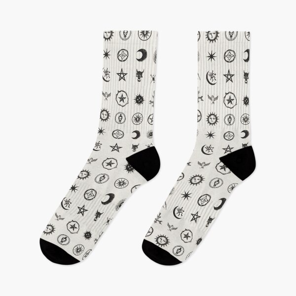 Item preview, Occult Glyphs & Celestial Symbols: Vintage Witchy Pattern designed and sold by Skolyak.
