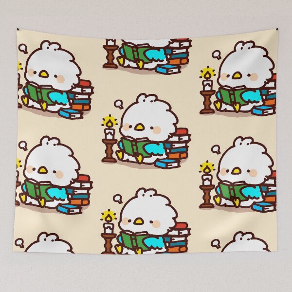 Item preview, A little bird tired from reading too much designed and sold by Elinotes.
