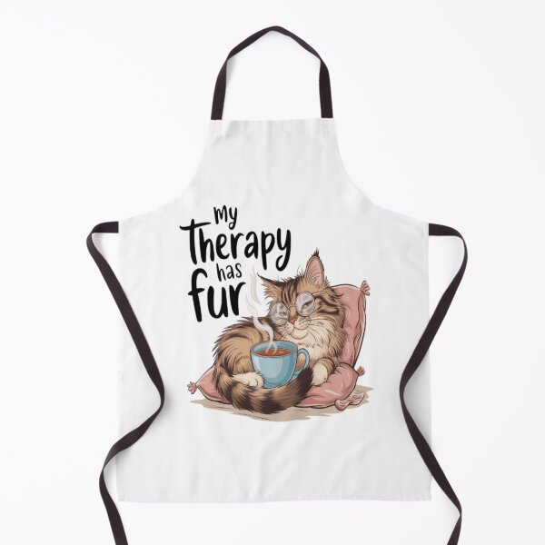 Item preview, My Therapy Has Fur – Relaxing Cat Comfort Design designed and sold by Petpixy.