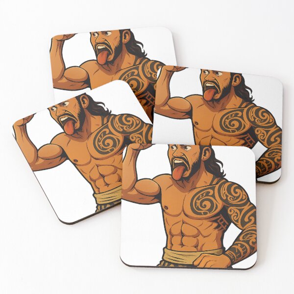 Item preview, Māori Haka Warrior – Ta Moko Tattoo and Fierce Stance designed and sold by Places On Earth.