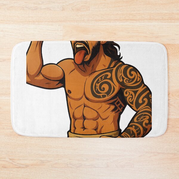 Item preview, Māori Haka Warrior – Ta Moko Tattoo and Fierce Stance designed and sold by Places On Earth.