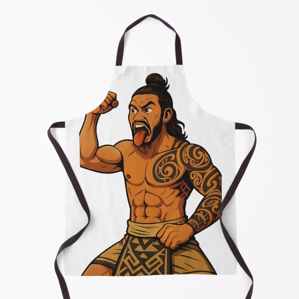 Item preview, Māori Haka Warrior – Ta Moko Tattoo and Fierce Stance designed and sold by Places On Earth.