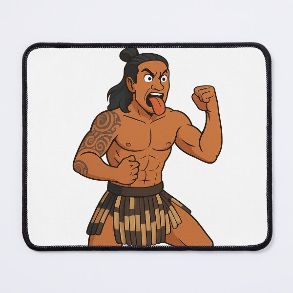 Item preview, Māori Warrior Stance – Full Ta Moko and Battle Yell designed and sold by Places On Earth.