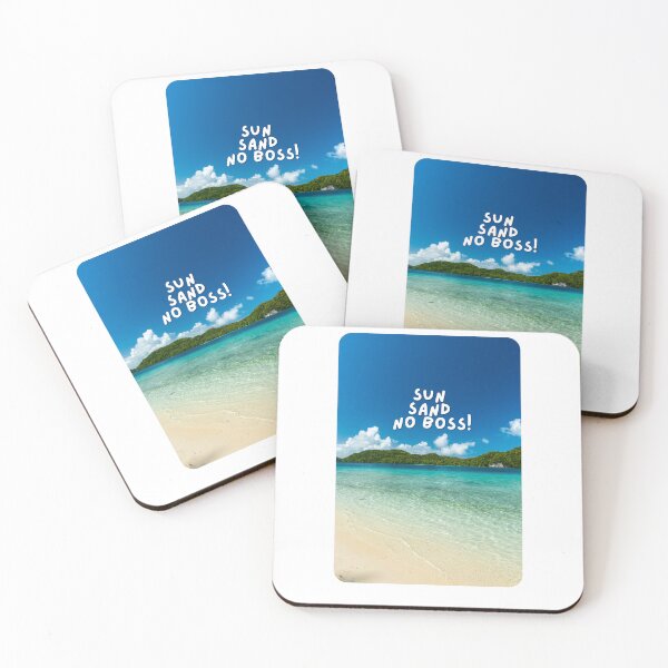 Item preview, Tropical White Sand Beach Design – Perfect for Clothing and Accessories for Beach Lovers and Nature Enthusiasts designed and sold by knalpot-design.