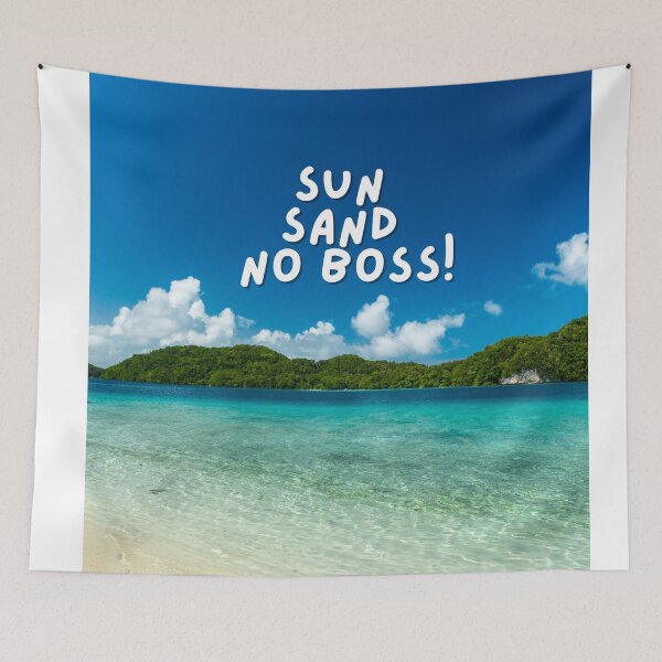Item preview, Tropical White Sand Beach Design – Perfect for Clothing and Accessories for Beach Lovers and Nature Enthusiasts designed and sold by knalpot-design.