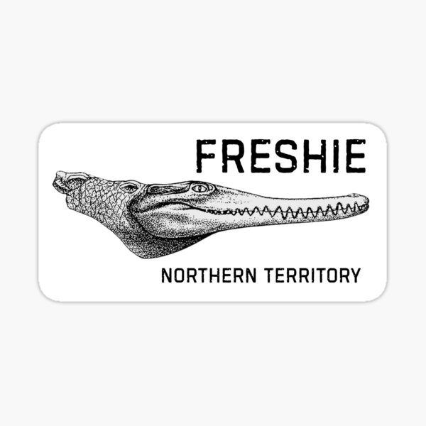 Vista previa del artículo con la obra «NT Freshie 1», diseñado y vendido por Top End Stickers.