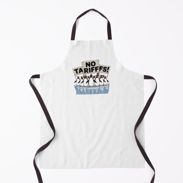 Item preview, Penguins Protest Against Tariffs Funny Penguin Tariff designed and sold by SillyDarkShop.