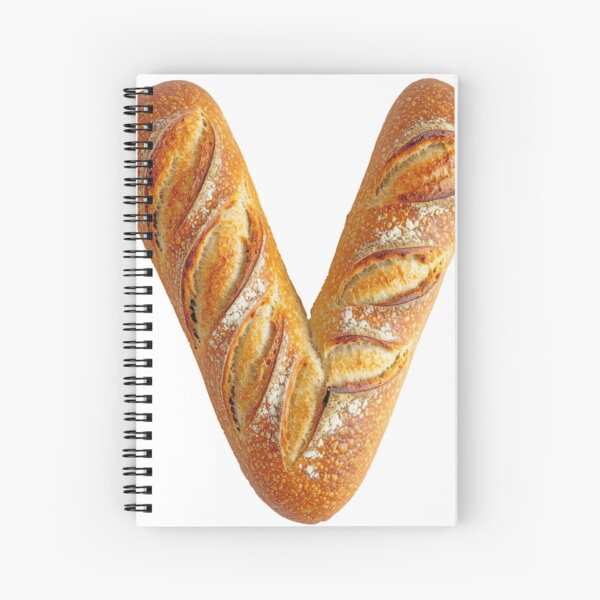 BREAD LETTER V Spiral Notebook