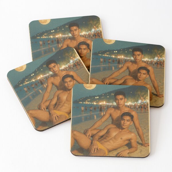 Item preview, Patong Beach Thailand – Gay Couple at Full Moon Party designed and sold by Aryabek.