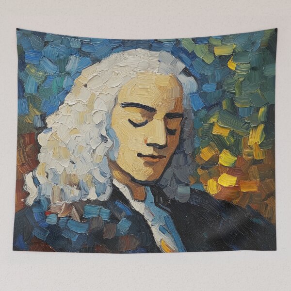Item preview, Johann Sebastian Bach | Post-impressionist painting style designed and sold by ComicsFactory.