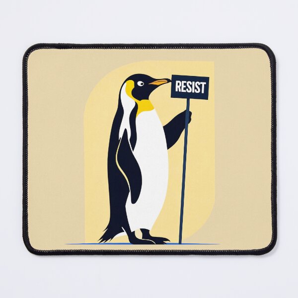 Item preview, Minimalist Resist Penguin Rebel Animal  designed and sold by KateLeap.