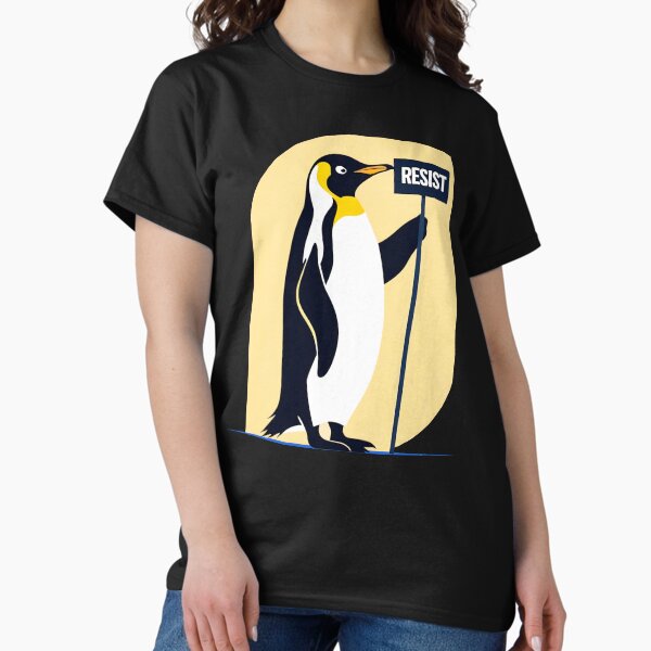 Item preview, Minimalist Resist Penguin Rebel Animal  designed and sold by KateLeap.