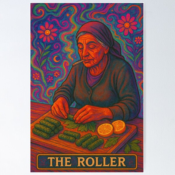 Artikel-Vorschau von The Dolma Roller (psychedelic) , designt und verkauft von themizrahistory.