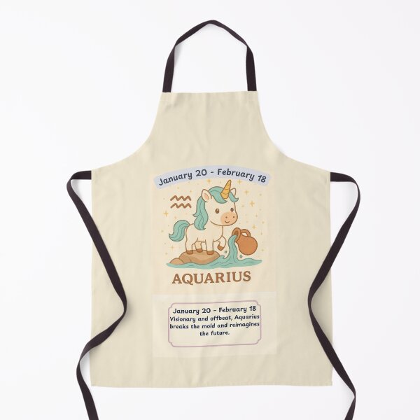 Item preview, Zodiac Unicorn - Aquarius Jan. 20-Feb. 18 designed and sold by Fat Cat Merch.